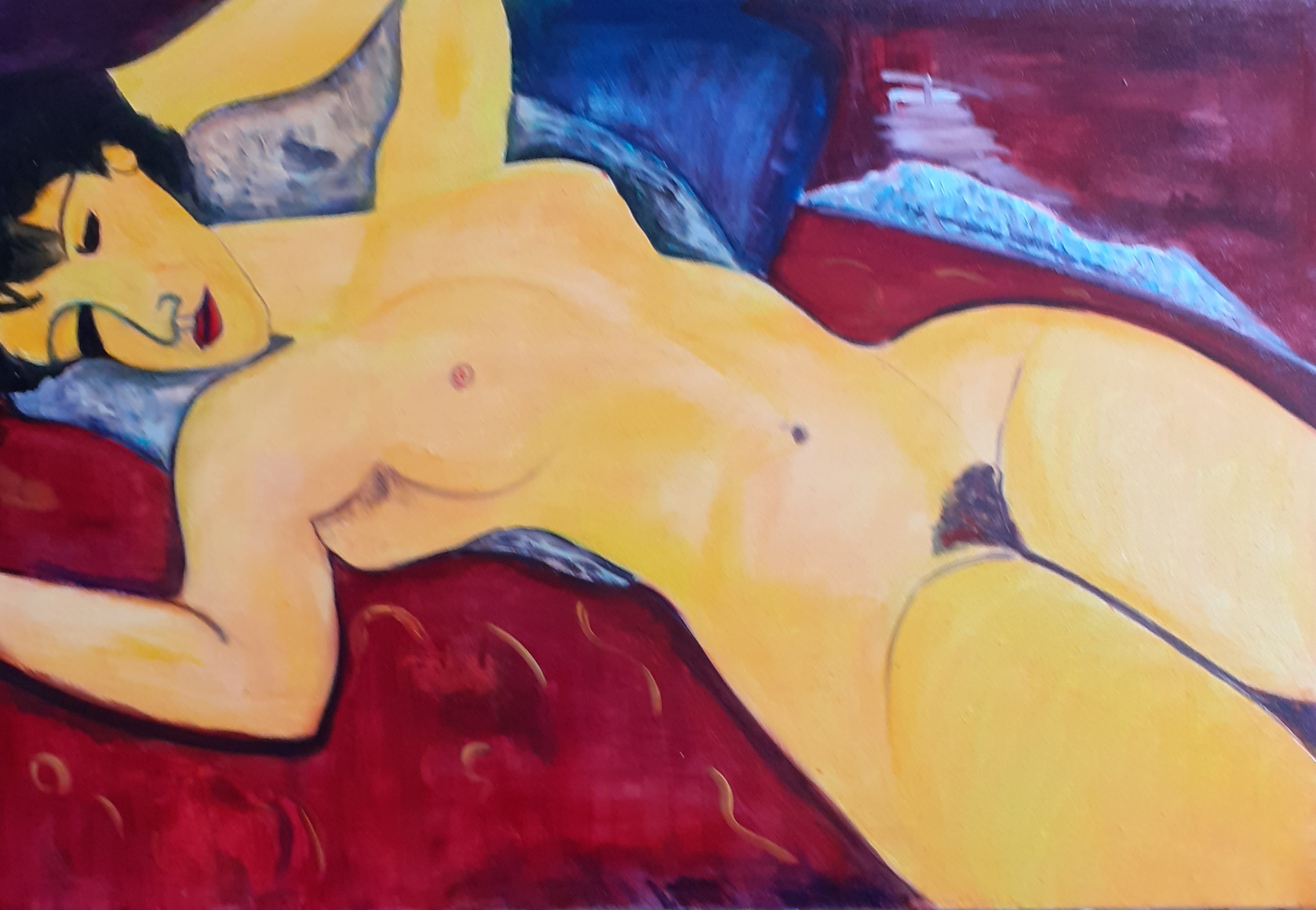  167 nu modigliani  54 x73cm